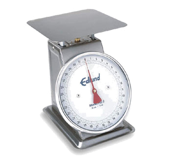 Heavy Duty S/S 25 lb Capacity Mechanical Portion Control Scale by Edlund – 8-1/2" x 8-1/2", Stainless Steel, silver, Model 48400