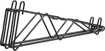 Nexel 21" Double Arm Shelf Bracket Black Epoxy
