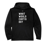 What Would Curtis Do? Performance Hoodie by What Would Curtis Do? Birthday Name Funny – Polyester, Black, Model Y0TSW5SNT5F