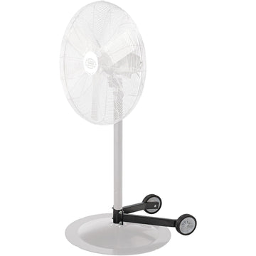 Fan Dolly for Pedestal Fans by Global Industrial – 18"L x 14"W x 5"H, Alloy Steel, Black, Model 245658