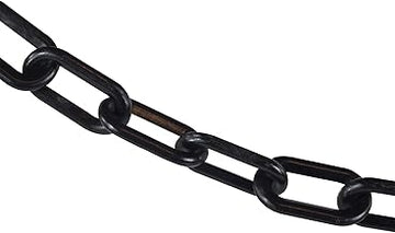 Mr. Chain Plastic Barrier Chain, Black, 500 ft Length (50003-500)
