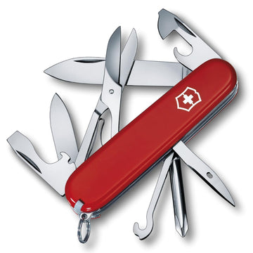 Super Tinker Swiss Army by Victorinox – 3.6” (91mm), Stainless Steel, Red, Model 1.4703