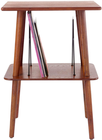 Manchester Record Player Stand by Crosley – 18.5 x 23.75 x 15 inches, Wood, Paprika, Model ST66-PA