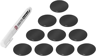 ZWILLING Fresh & Save CUBE 11-Piece Reusable Silicone Label with Chalk Maker Set, for Keeping Track of Food and Avoiding Waste, Black