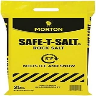 Morton Safe-T-Salt Rock Salt 25.0 LB For Snow And Ice Removal