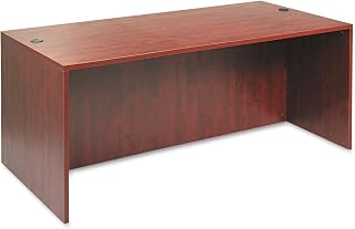 Alera Valencia Series Straight Front Desk Shell, 71" X 35.5" X 29.63", Medium Cherry