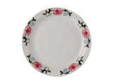 Western Rose Eggshell Western Rose Floral Narrow Rim 9-Inch NR Plate by Tuxton – Medium, Ceramic, Multicolor