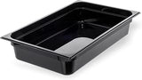 Carlisle FoodService Products 10201B03 StorPlus Full Size Food Pan, Polycarbonate, 4" Deep, Black