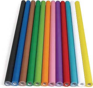 Colorations Prima-Color Fade-Resistant Paper Roll, Set of 12 Colors