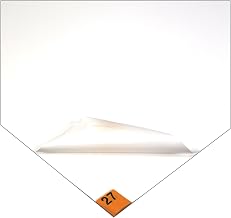 Tacky Floor Mat, Polyethylene, 3.18mm Thick, 24 in W x 45 in L, White, 30, 4 PK - 1 Each