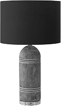 Monarch Specialties I 9914 Lighting, 28" H, Table Lamp, Grey Resin, Black Shade, Contemporary, Modern