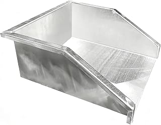 Stainless Steel Water Dustpan, Metal Rainwater Diverter Tray, for Gutter Runoff, Splash & Soil Erosion Control, Lawns, Gardens and Concrete