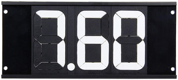 Dial-in Board 3 Digit w/Mounting Holes by Allstar Performance – Stock, Metal, White, Model ALL23291