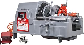 RIDGID 535 V3 Manual Chuck Pipe Threading Machine 93284 with 341 Reamer 811A Die Head 47765 & 47770 High Speed Steel Dies (Renewed)