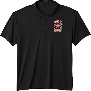Best Emu Costume for Girls Kids Women Emu Bird Emu Lover Performance Polo Shirt