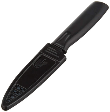 Non-Stick Paring Knife with ABS Sheath by Mercer Culinary – 4", Stainless Steel, Black, Model M33910B
