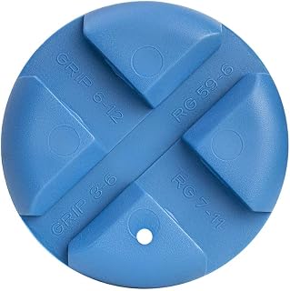 Jonard Tools CG-100 Rubber Cable Gripper for RG59 RG6 RG7 RG11 COAX Cables, 3 mm to 6 mm, 6 mm to 12 mm