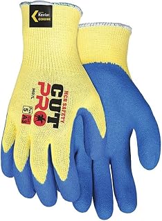MCR Safety 9687XL Flextuff Kevlar Latex Palm Men's Gloves, X-Large, 1-Pair