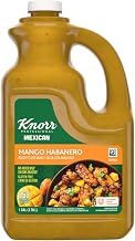 Knorr Professional Mexican Mango Habanero Sauce Bottle, 1 Gal (128 Fl Oz) | Ready to Use, No Added MSG, Alphonso Mango & Habanero, Sweet Heat, 256 Servings, for Marinating, Finishing & Dipping
