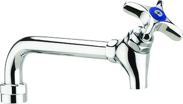Krowne 21-442L Replacement spout with Shut-Off Valve, 6" Long