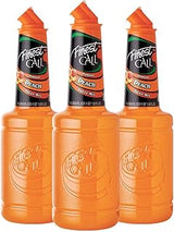 Finest Call Premium Peach Fruit Puree Drink Mix, 1 Liter Bottle, 3 Pack | Fresh, Juicy Peach Flavor Profile | Cocktails & Mocktails, Premium Ingredients, Consistent Quality, Easy Pour Spout