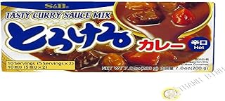 S&B Tasty Curry Sauce Mix, Hot, 7.0 oz