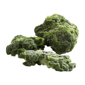 IQF Chopped Spinach - 20 lb. package by Simplot – Green