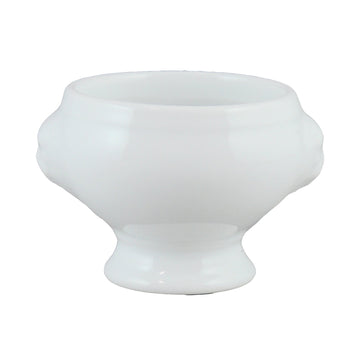 Signature Miniature Lion Head Tureen by Vertex China – Porcelain, Porcelain White, Pack of 48, Model ARG-122