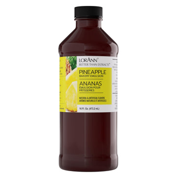 LorAnn Pineapple Bakery Emulsion by LorAnn Oils – 16 fluid ounces, No Color, Model 0741-1000