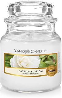 Yankee Candle Small Jar Candle | Camellia Blossom Scented Candle | Up to 30 Hours Burn Time | Garden Hideaway Collection