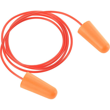 Bullet Earplugs by Global Industrial – Polyurethane, Orange, Model FEP-03C-100