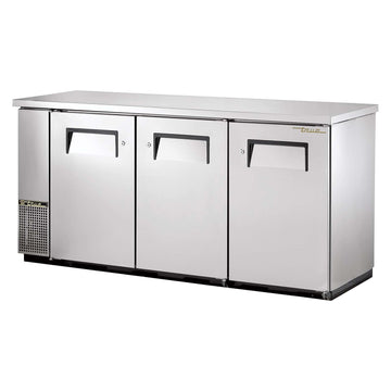 S/S 2-Solid Door 4-Shelf Back Bar Cooler for 150 6-Packs by TRUE – Commercial Grade