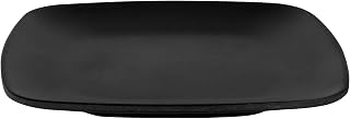 Elite Global Solutions JW5006-B Square Plate, 5 5/8" sq. x 5/8" h., Melamine, Black (Pack of 6)