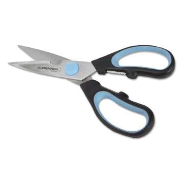 Dexter Russell 25353 Sofgrip Kitchen Shears - 7-1/2"L by Dexter-Russell – 7.5 inches, Stainless Steel, Black/Blue, Model DRI 25353