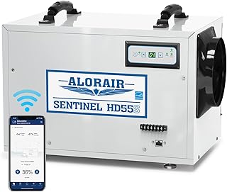 ALORAIR Smart Wi-Fi 120 Pints Energy Star Crawlspace Dehumidifier | APP Control, Auto Defrost, High Capacity, 1,300 Sq. Ft., with Drain Hose, for Commercial, Industrial, 6-Year Limited Warranty