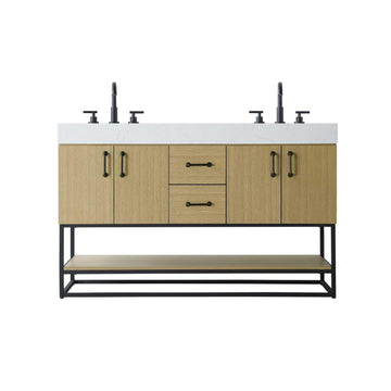 Caroline Bathroom Vanity Honey Brown by Lighting Design – Wood, Honey Brown, Model 5608119