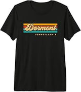 Vintage Sunset Stripes Dormont, Pennsylvania Premium Tri-blend T-Shirt