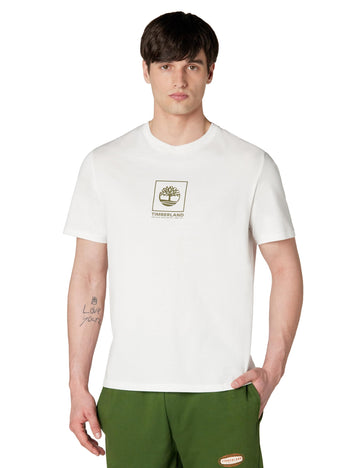 Men's Short Sleeve Stack Camo Tee by Timberland – Cotton, White