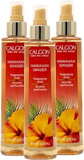 Calgon Hawaiian Ginger Fragrance Body Mist 8 oz (Pack of 3)