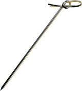 PacknWood 209BBLOKO10 - Black Knot Bamboo Skewer - Loko Black Looped Bamboo Skewer - Biodegradable Knotted Picks - Bamboo Knot Picks - 3.9" - 2000 per case