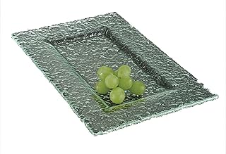 G.E.T. 12" x 8" Jade Glass Rectangular Platter