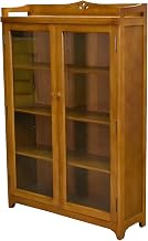 Starlight Canyon Home Solid Wood Mission Bookcase with Doors and Shelves, Tall Bookcase for Living Room and Home Office, Michael's Cherry