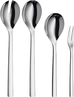 WMF Serving Set 3 Pieces Nuova Cromargan Stainless Steel 18/10 Brushed, Silver
