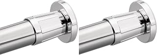 Moen 52-F Commercial Donner Adjustable Shower Rod Flange Set, Small, Chrome (Pack of 2)