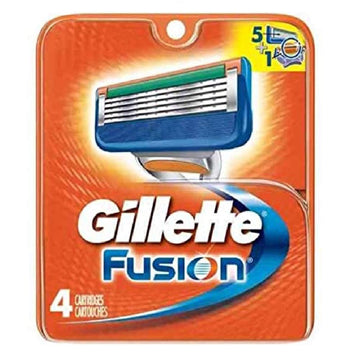 Fusion Blades 4 Cartridges by Gillette – 1 Count (Pack of 1), Grey1.7, Pack of 5, Model 17441