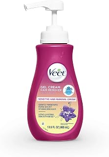 Veet Gel Hair Remover Cream, Sensitive Formula, 13.5 oz (Pack of 8)