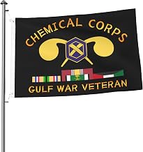 Us Chemical Corps Gulf War Veteran Durable 2x3FT Double-Sided Flags - Perfect for Outdoor Decoration