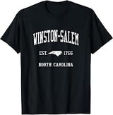 Winston-Salem NC J01 Vintage Athletic Sports Design T-Shirt