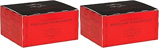 Harney & Sons English Breakfast Black Tea, 50 Tea Bags – Classic Keemun Blend for Bold, Full-Bodied Flavor, Kosher (Pack of 2)