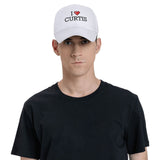 Graphic Trucker Hat I Love Curtis Casquette Baseball Hats for Men Funny by gaeruite – Black, Model EPEXKXEIB-COLOUR-M